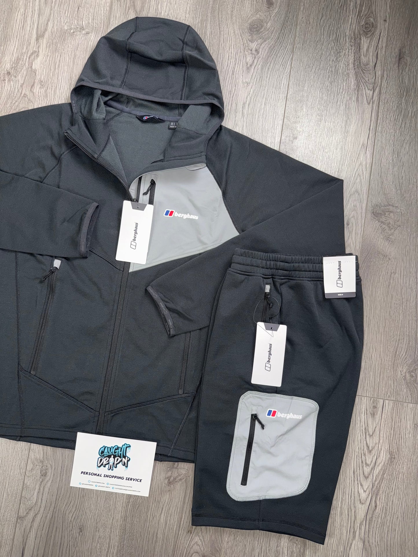 Berghaus Full Zip Black, Light Grey Set