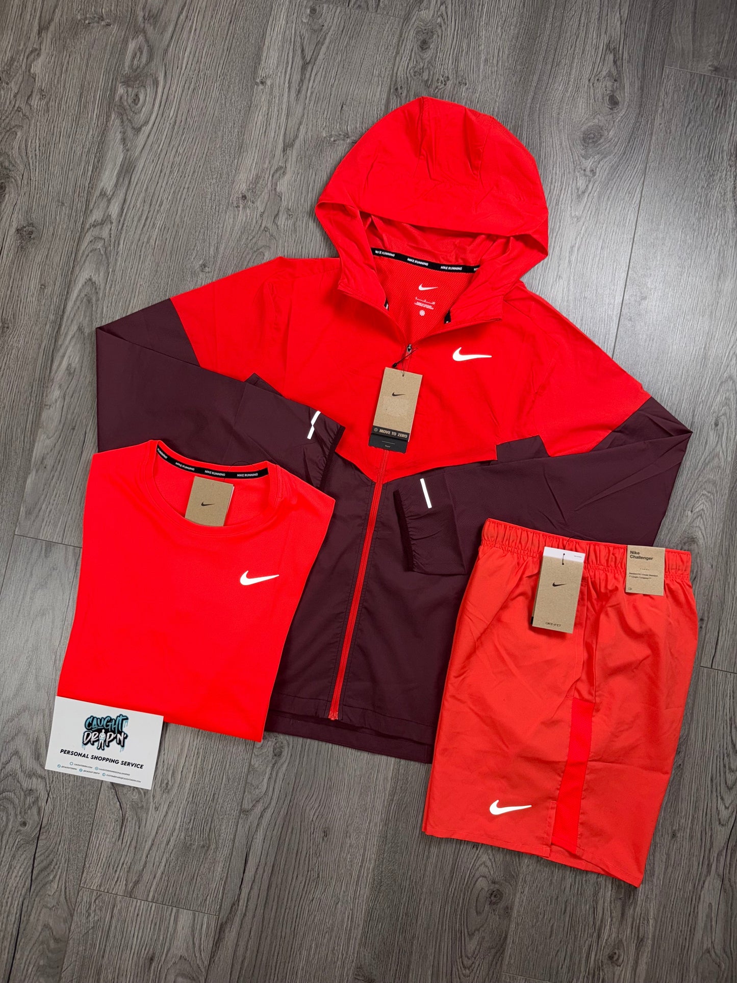 Nike 3 Piece Windrunner Crimson Red | Beetroot Set