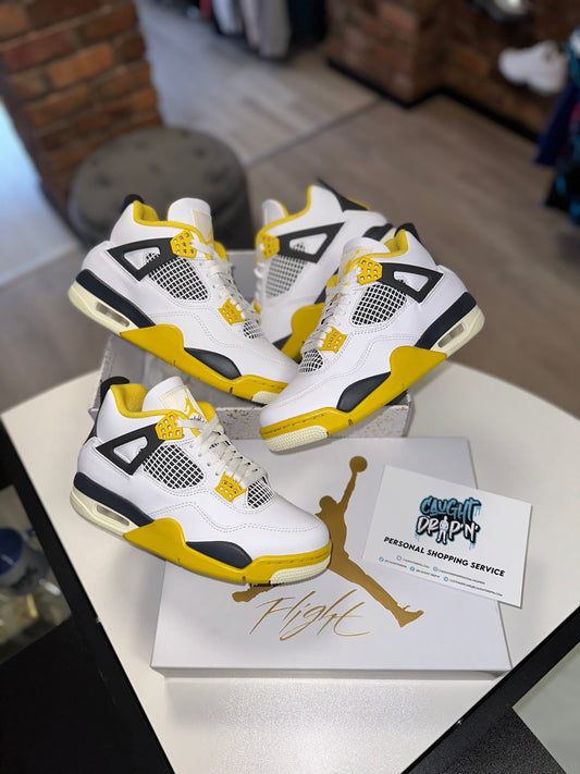 Women’s Air Jordan 4 White | Sulphur Yellow 2024