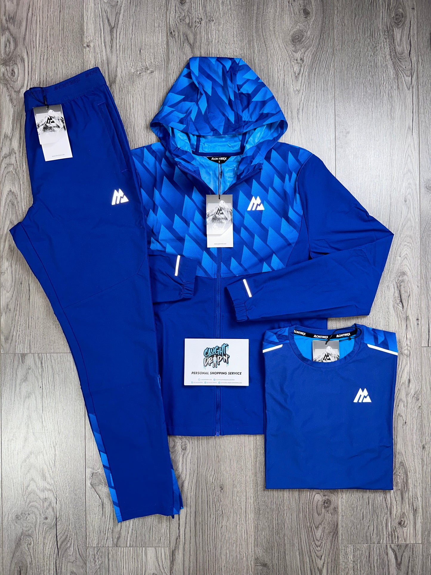 Montirex 3 Piece Charge Windrunner Tracksuit Blue