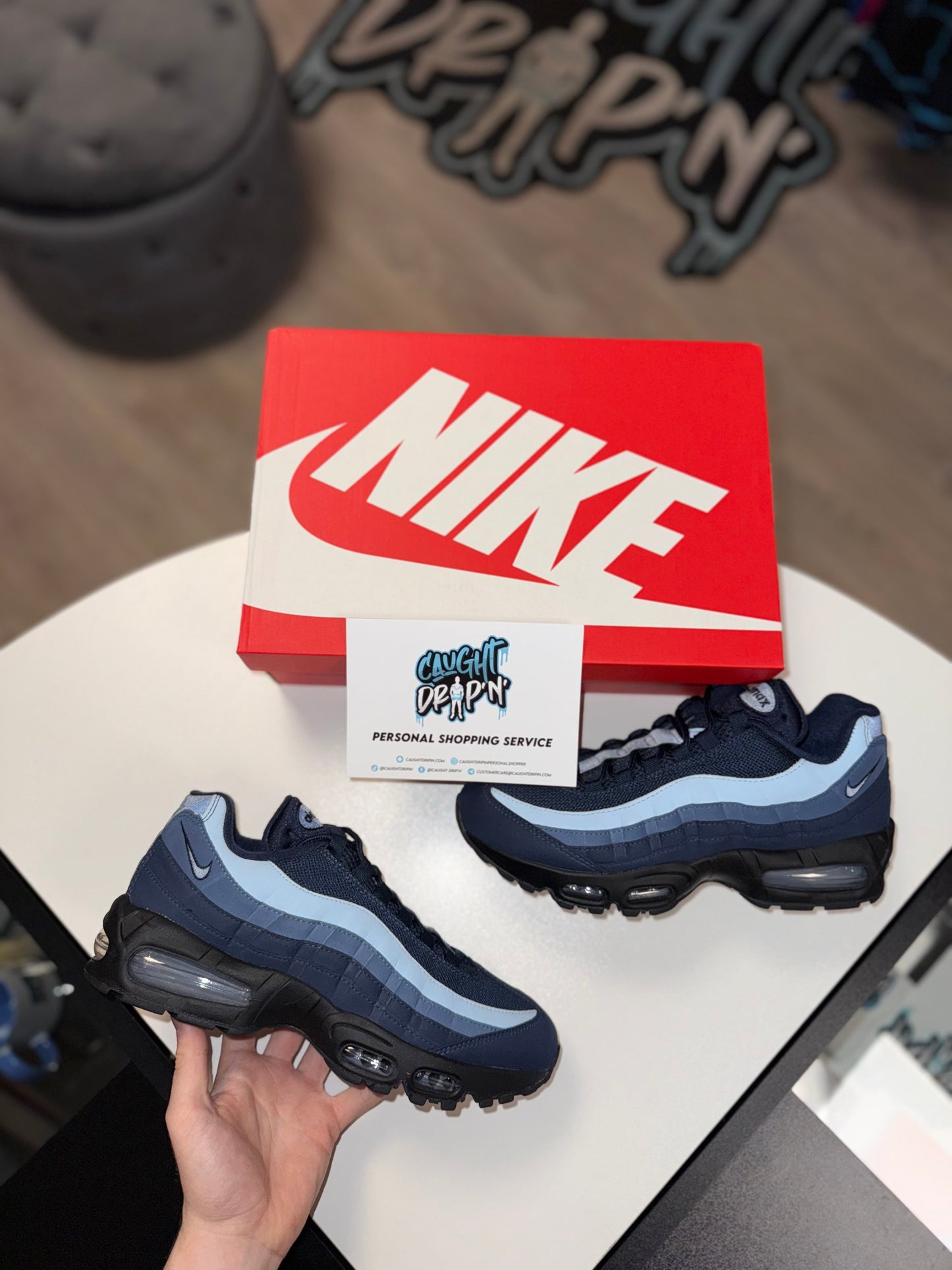 Nike Air Max 95’s Obsidian | Blue Big Bubble 2025