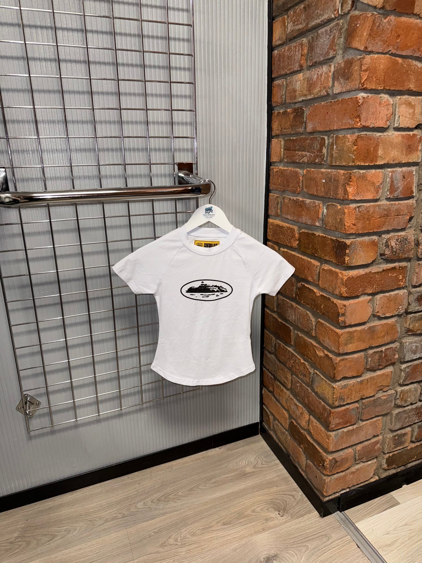 Women’s Corteiz Alcatraz Short Top White | Black