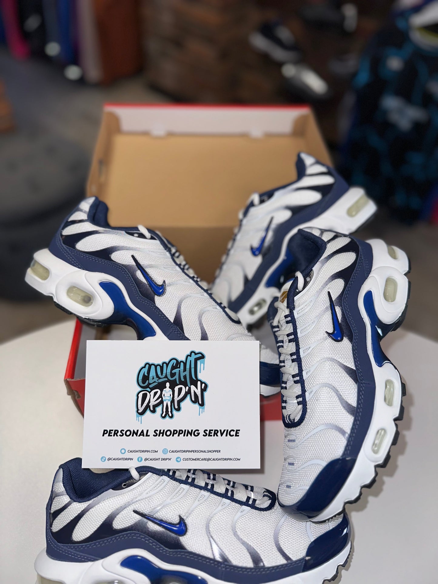 Nike Air Max Plus TN White | Hyper Royal Blue GS 2024
