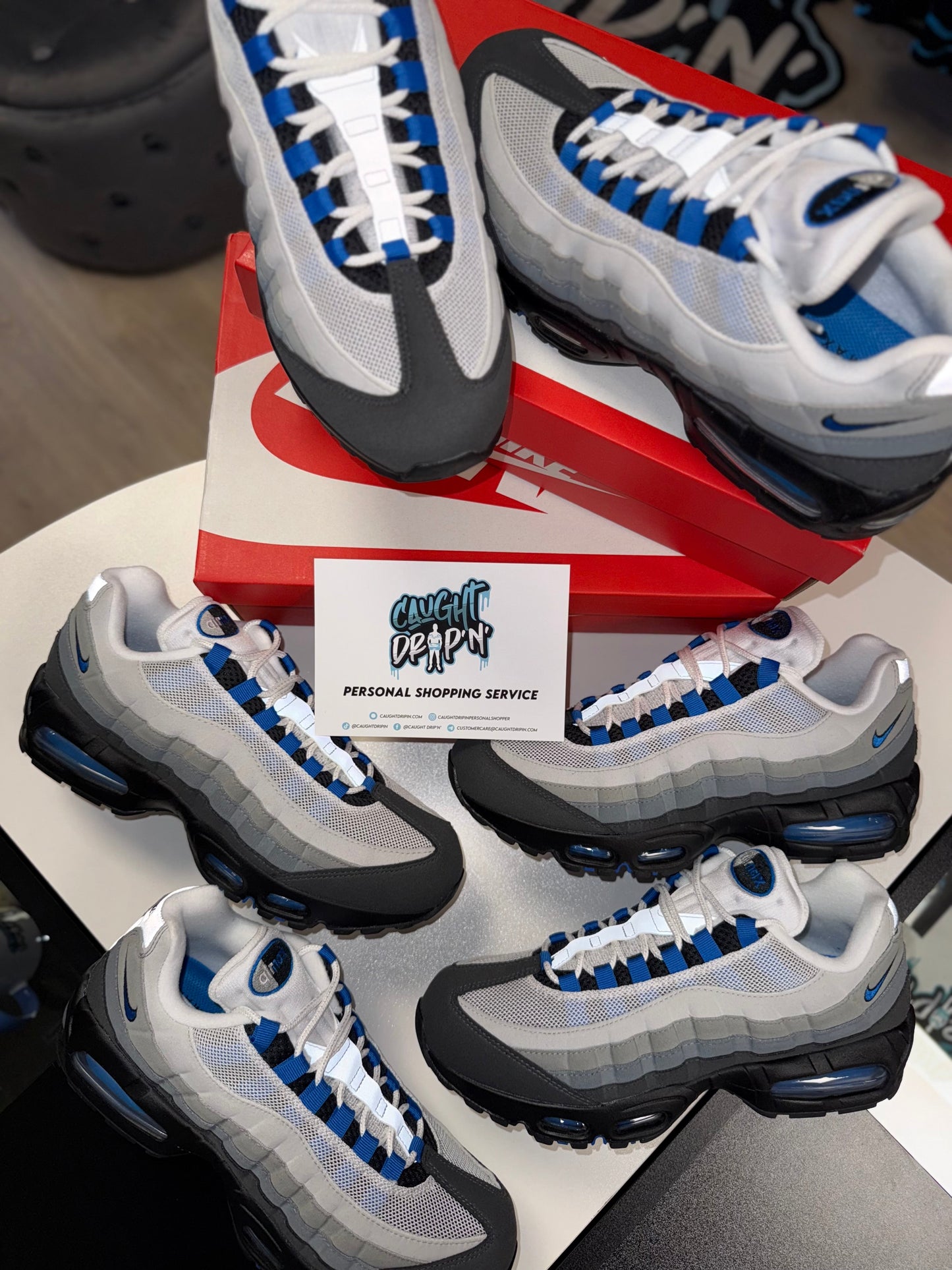 Nike Air Max 95’s OG Blue Spark 2025 Big Bubble
