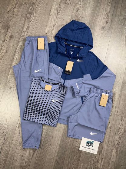 Nike 4 Piece Windrunner Navy, Indigo Tracksuit | Shorts Set