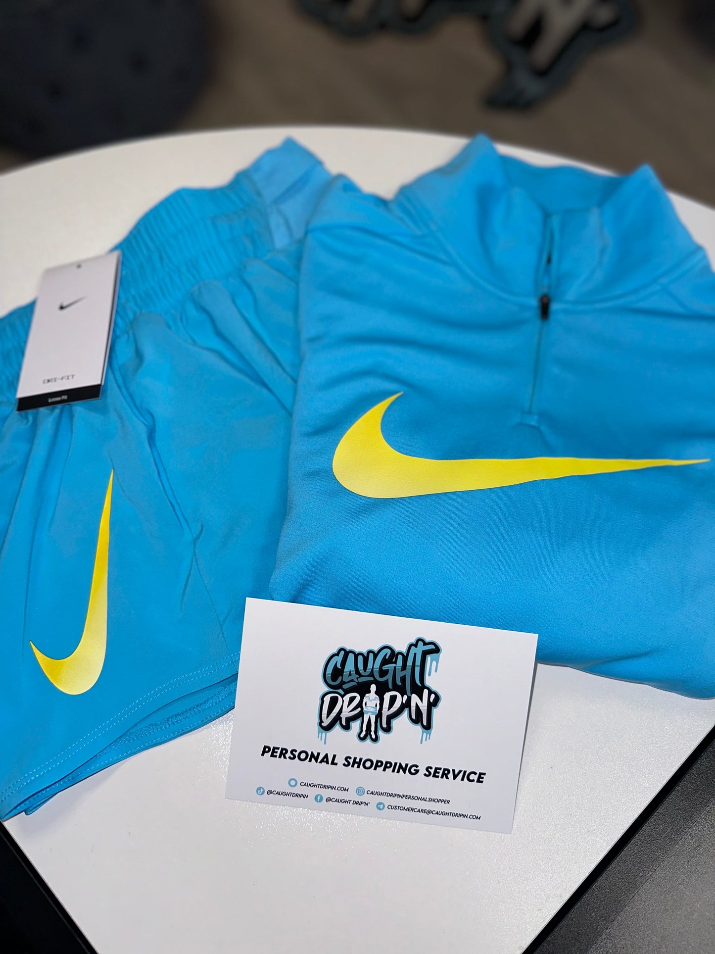 Women’s Nike Swoosh Baby Blue Set