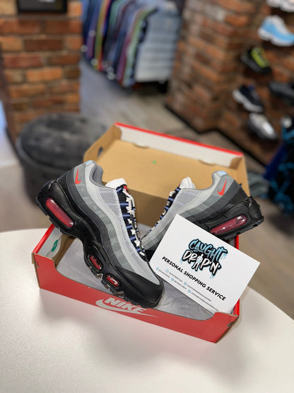 Nike Air Max 95’s Smoke Grey | Track Red 2023