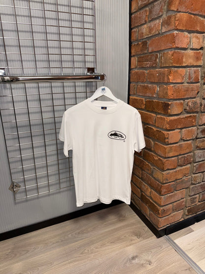 Corteiz OG Islands White Tee, Black Logo