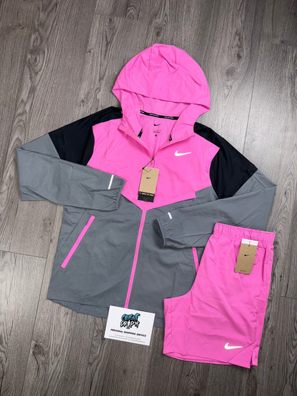 Nike Windrunner Playful Pink | Grey Set