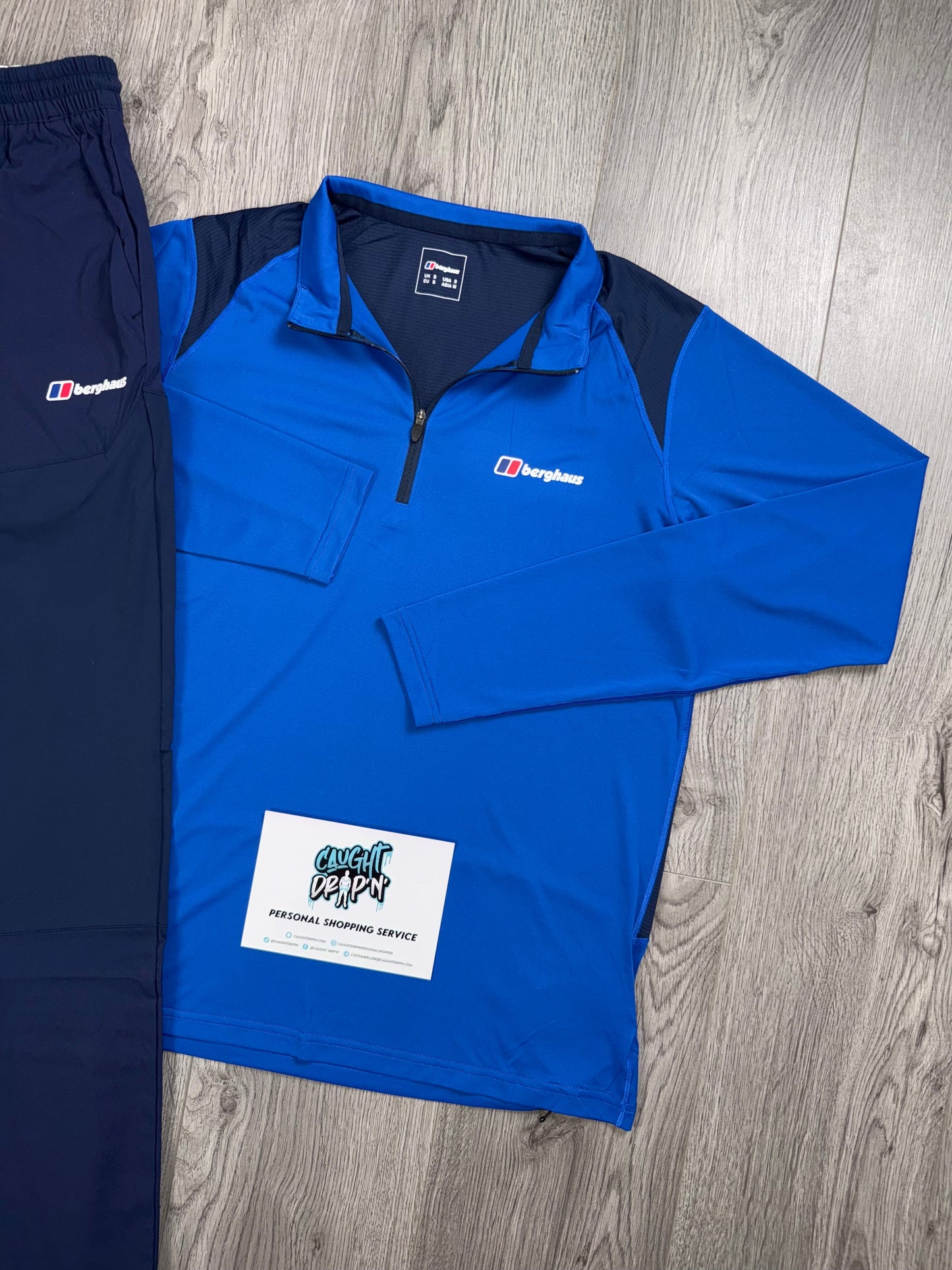 Berghaus Tech Half Zip Obsidian | Royal Blue Tracksuit