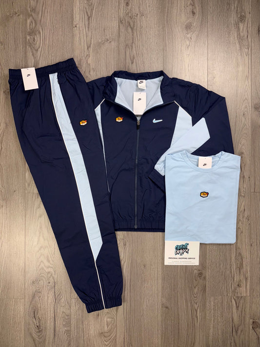 Nike 3 Piece TN Obsidian, Celestine Blue Tracksuit (Oversized Fit. Recommend Sizing Down)