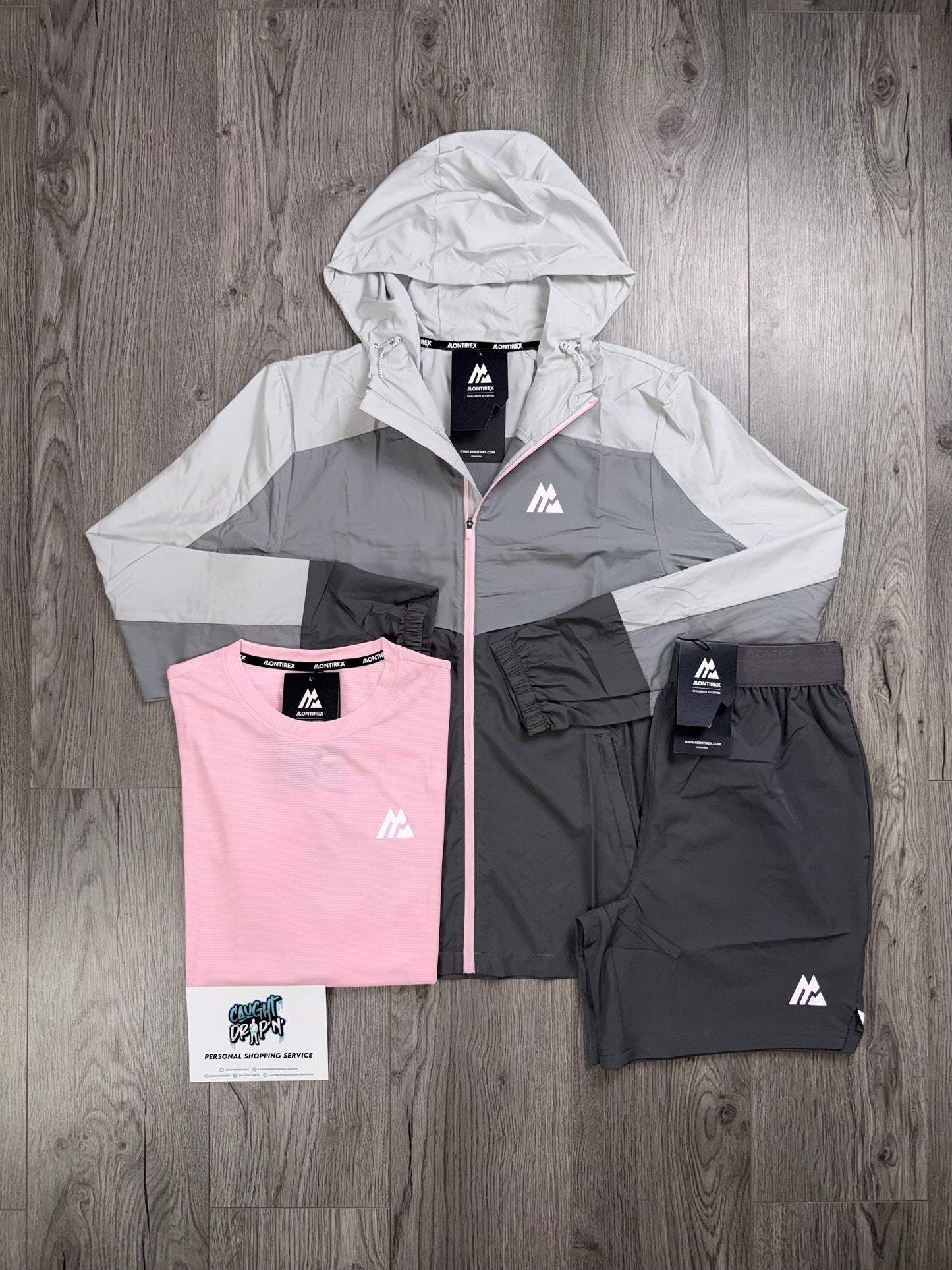 Montirex 3 Piece Breeze Windrunner Iron Grey, Pink Foam Set