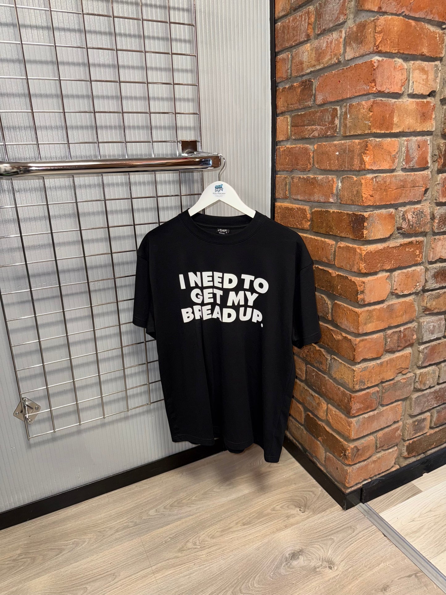 Corteiz “I Need To Get My Bread Up.” Black Tee