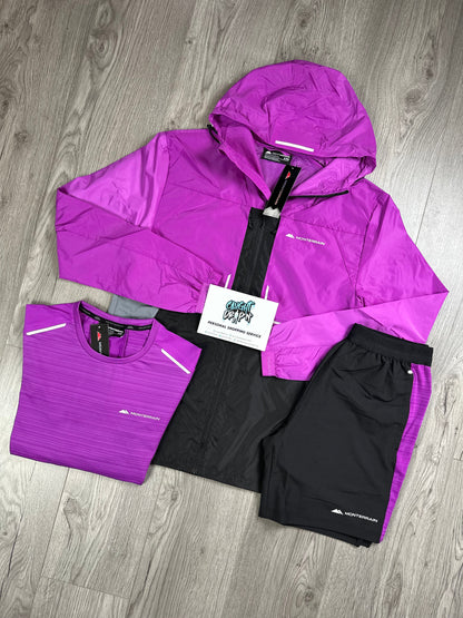 Monterrain 3 Piece Windrunner Set Purple | Black