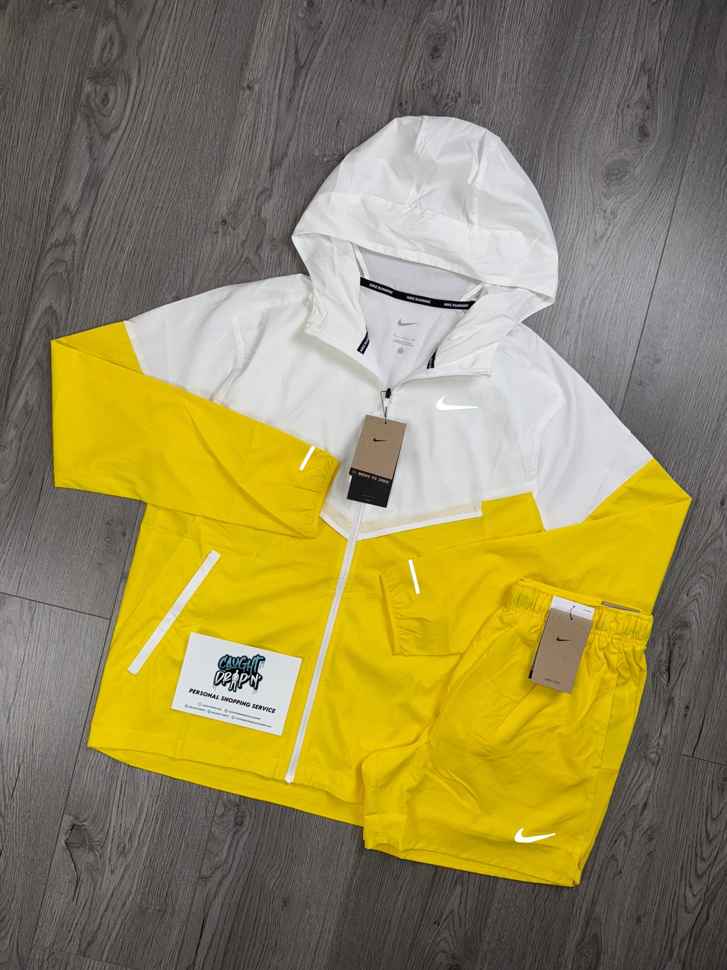 Nike Windrunner Lightening Yellow | White Set