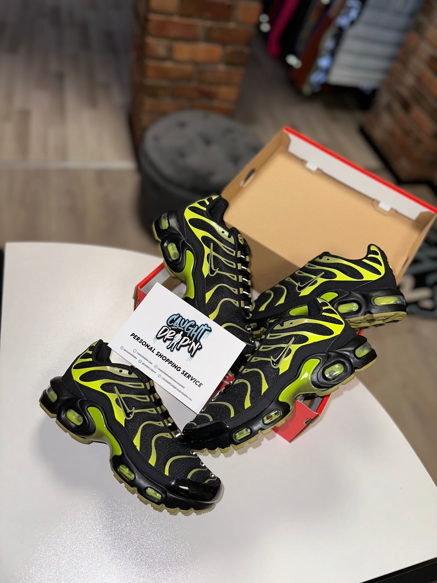 Nike Air Max Plus TN GS Black | Cyber Green 2023