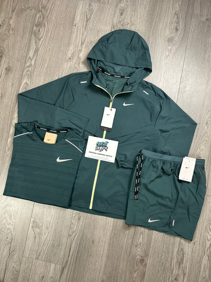 Nike 3 Piece Windrunner Set Dark Teal | Lime