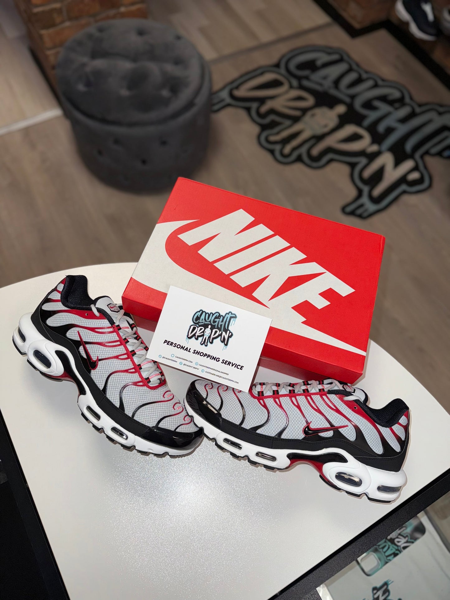 Nike Air Max Plus TN Pure Platnium | Red 2024