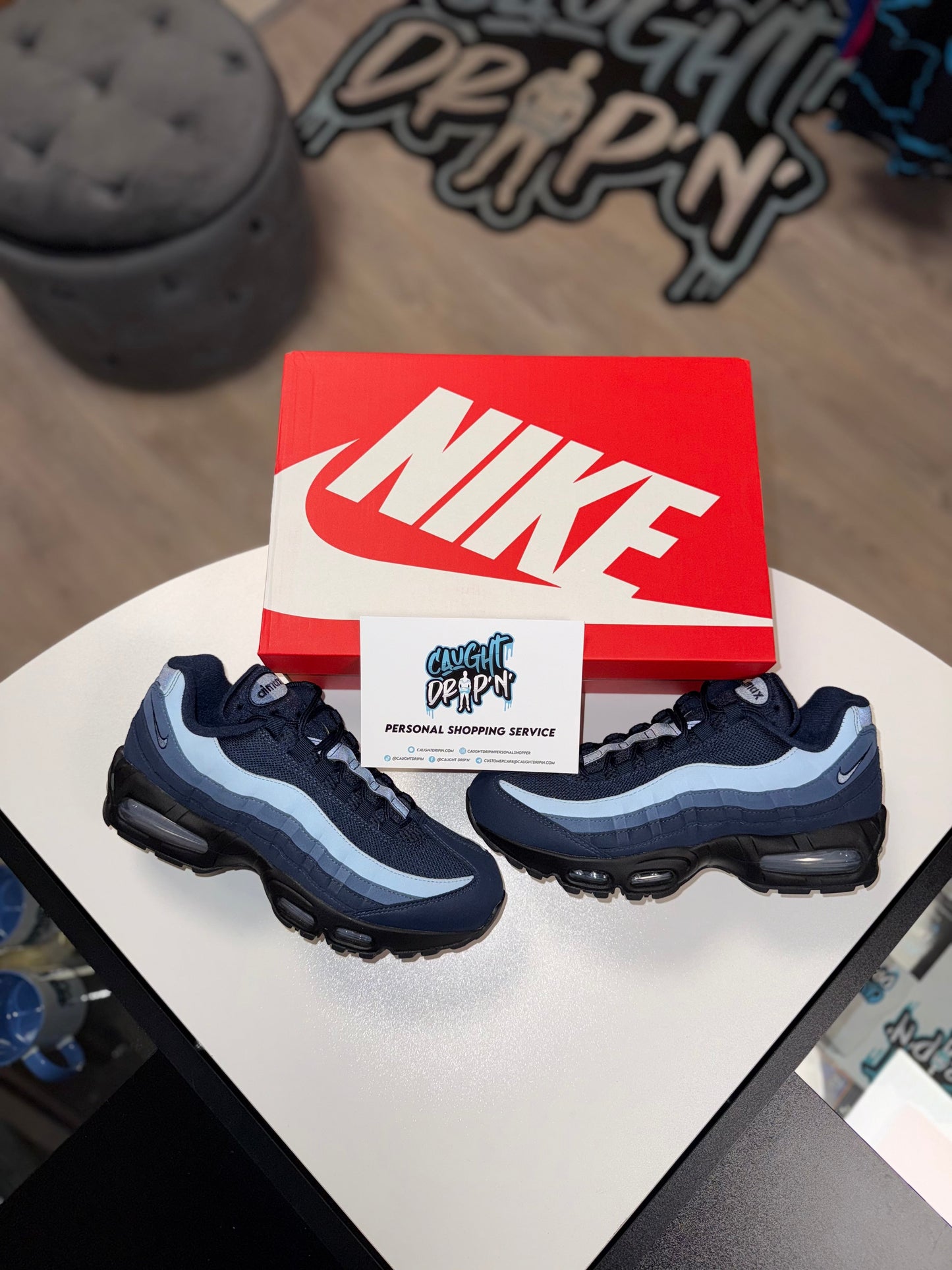 Nike Air Max 95’s Obsidian | Blue Big Bubble 2025