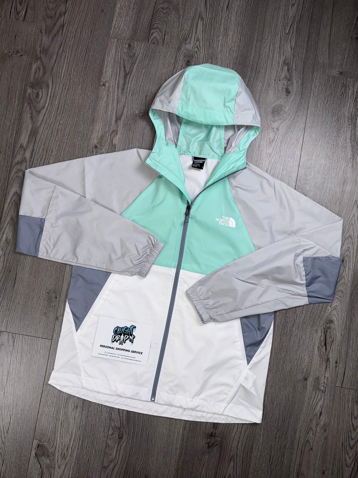 The Northface Performance Windrunner Jacket Grey | Mint