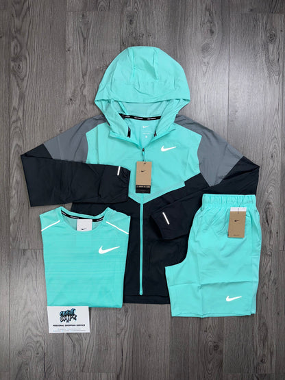 Nike 3 Piece Windrunner Hyper Turquoise | Anthracite Set