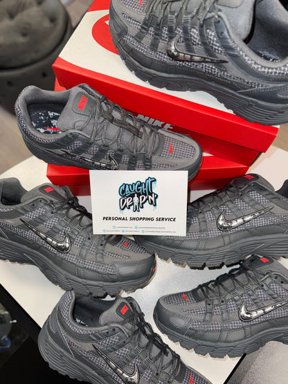 Nike P-6000 Premium Iron Grey, Crimson Red 2025