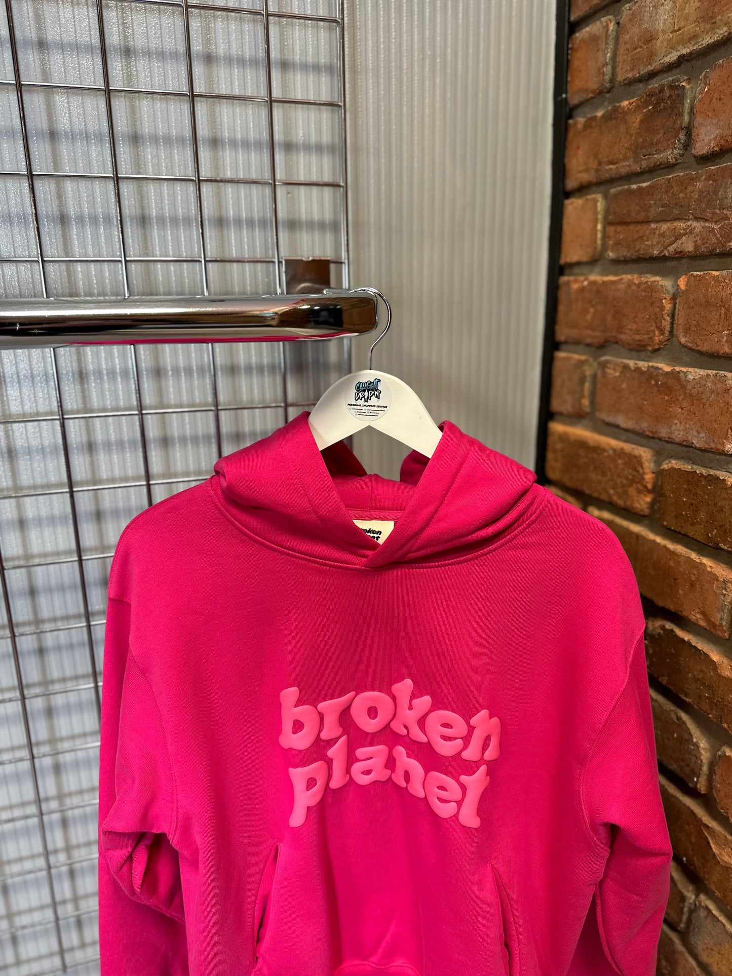 Broken Planet Fuchsia Pink Hoodie