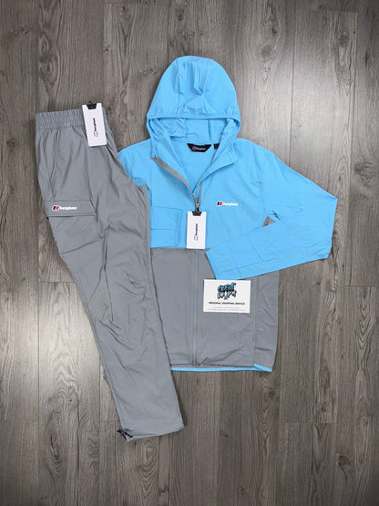 Berghaus Theran Full Zip Light Grey | Baby Blue Tracksuit