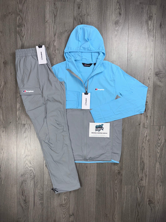 Berghaus Theran Full Zip Light Grey | Baby Blue Tracksuit