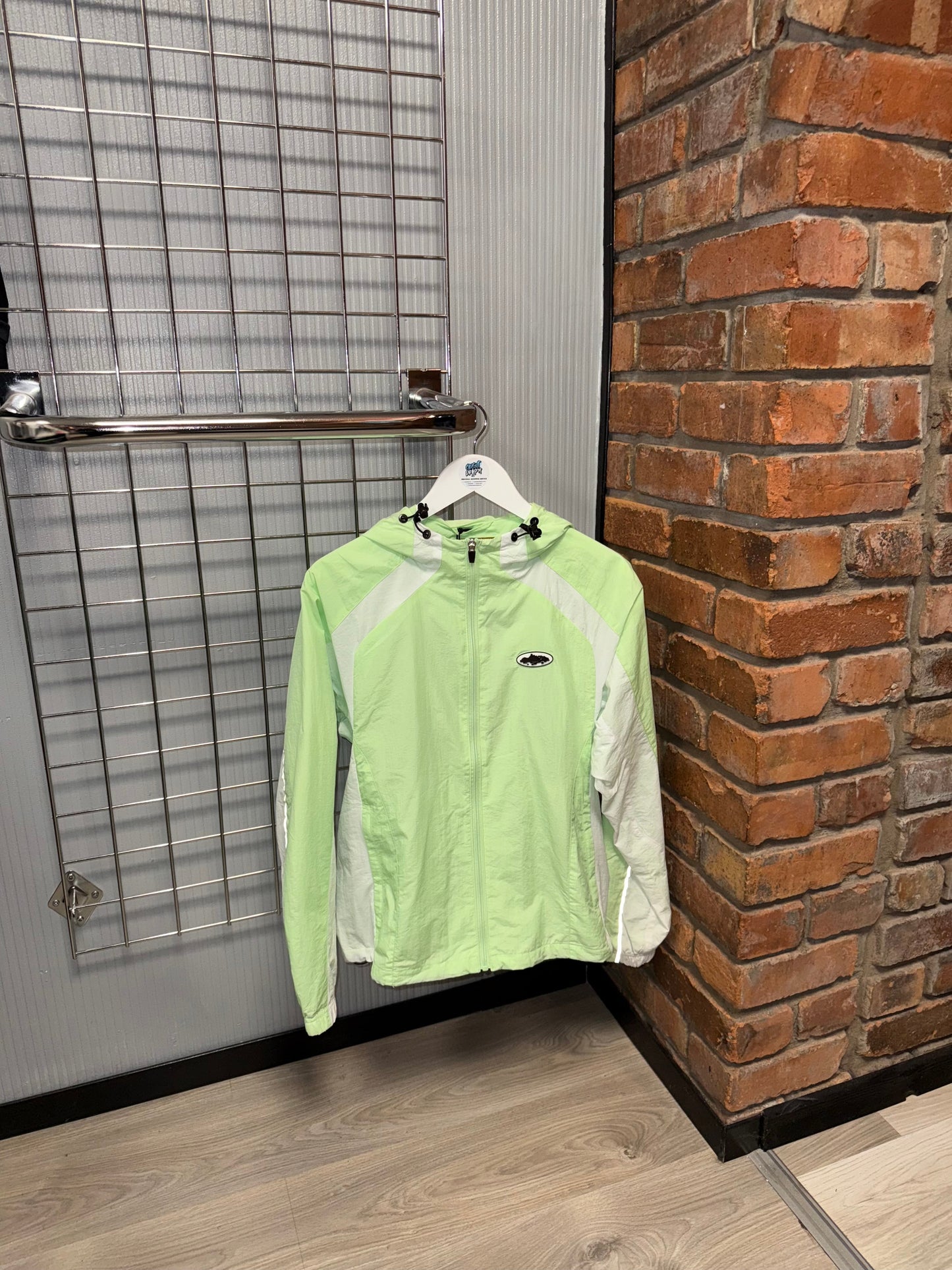 Corteiz Spring Windrunner Jacket Mint | White