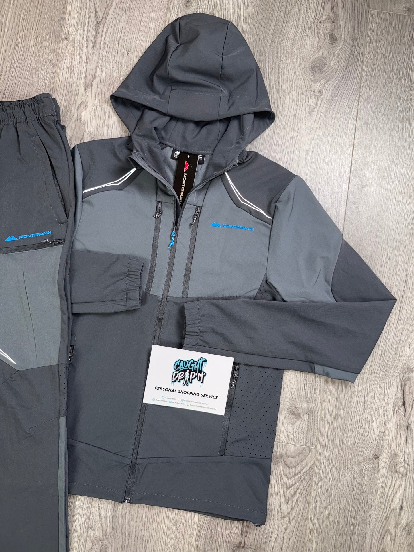 Monterrain Woven Slate Grey | Diva Blue Tracksuit