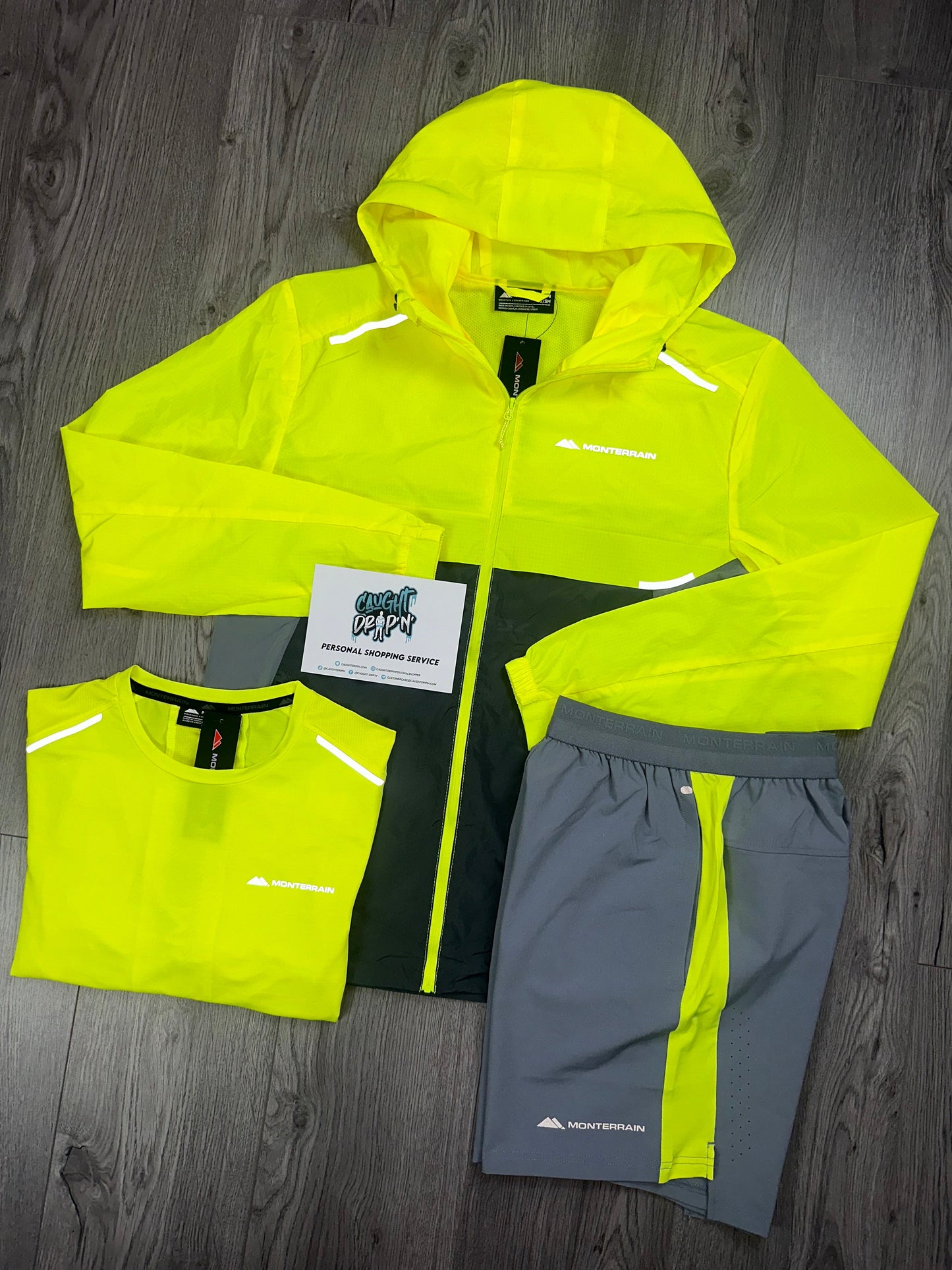 Monterrain 3 Piece Windrunner Set Neon | Grey