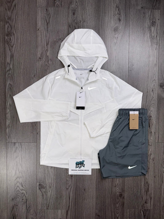 Nike Windrunner White | Smoke Grey Set
