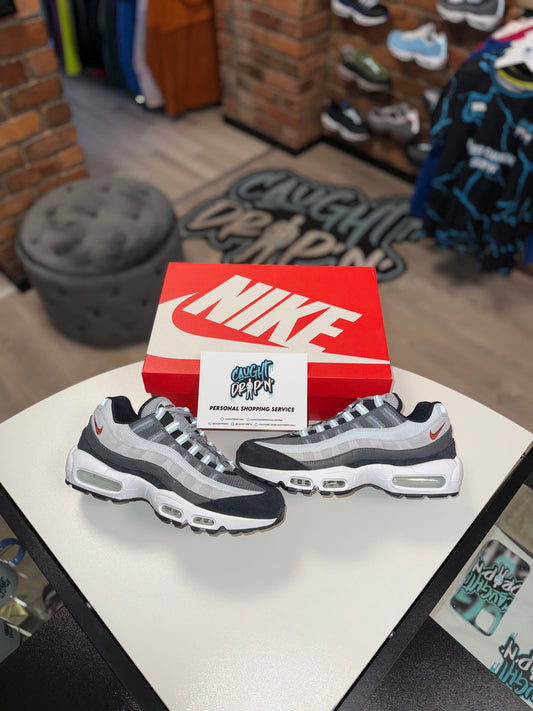 Nike Air Max 95’s Wolf Grey, Rugged Orange 2023
