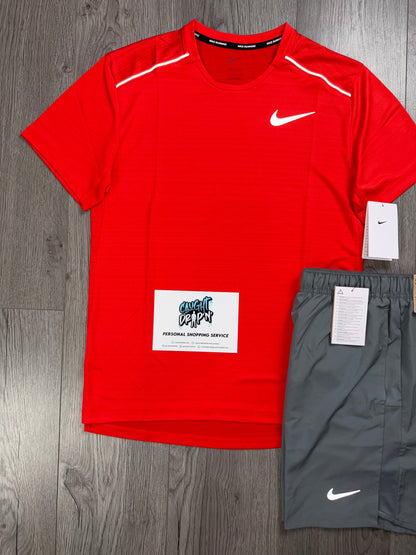 Nike OG Light Crimson Red Miler | Grey Set