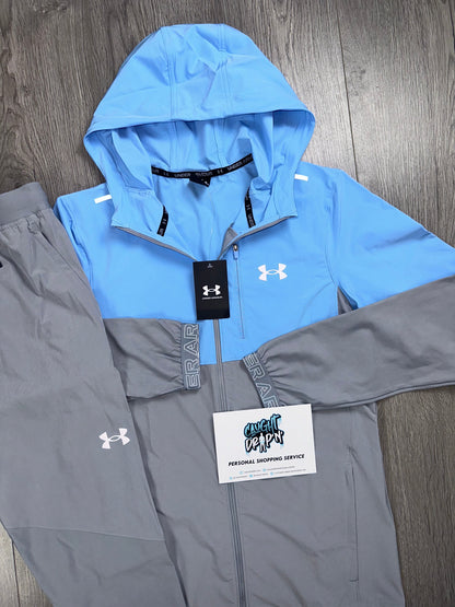 Under Armour Storm Vanish Baby Blue | Grey Tracksuit