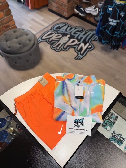 Nike Repel Windrunner Multi Colour Camo | Orange Stride Set