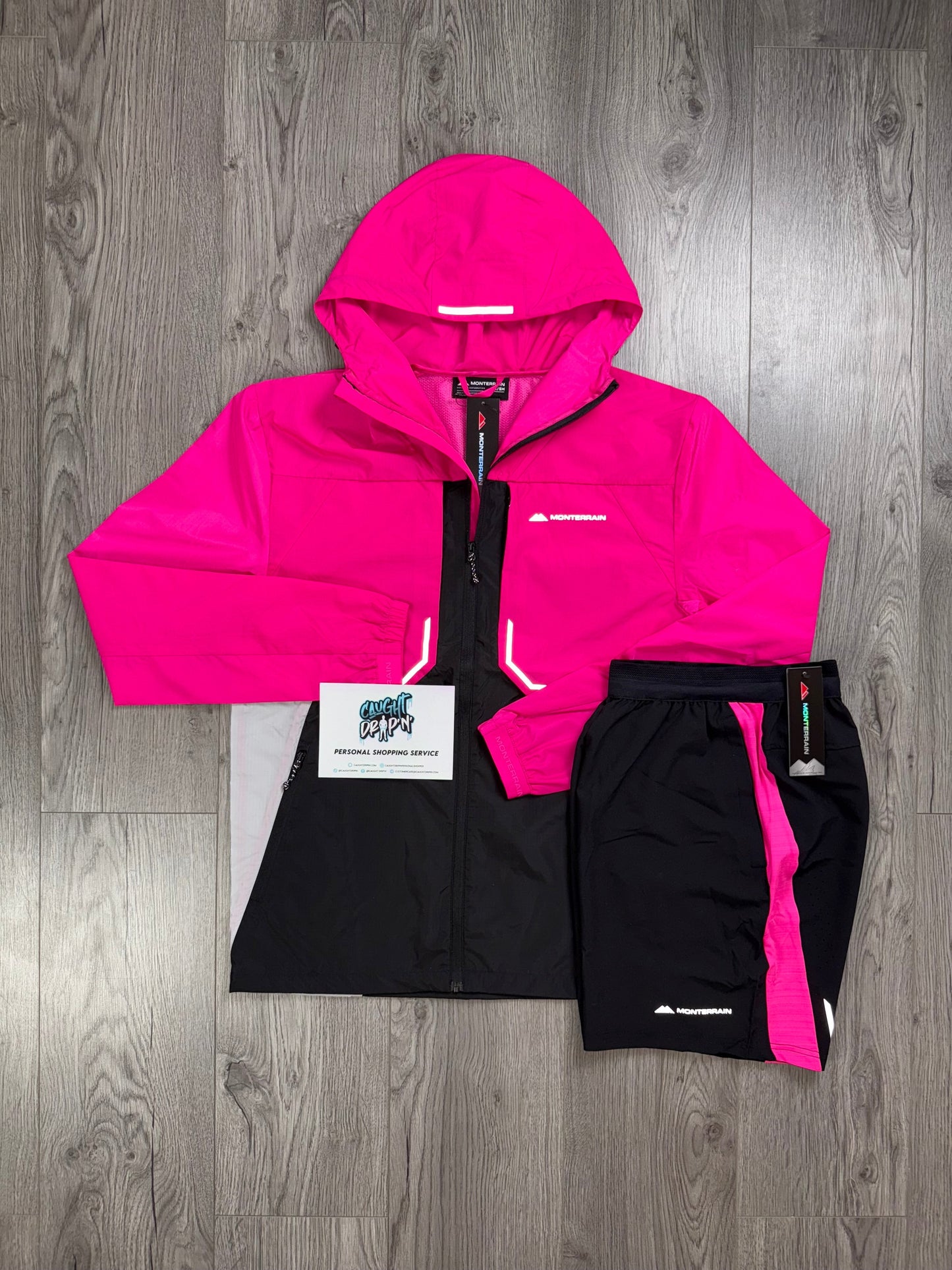 Monterrain Chase Windrunner Set Hyper Pink | Black