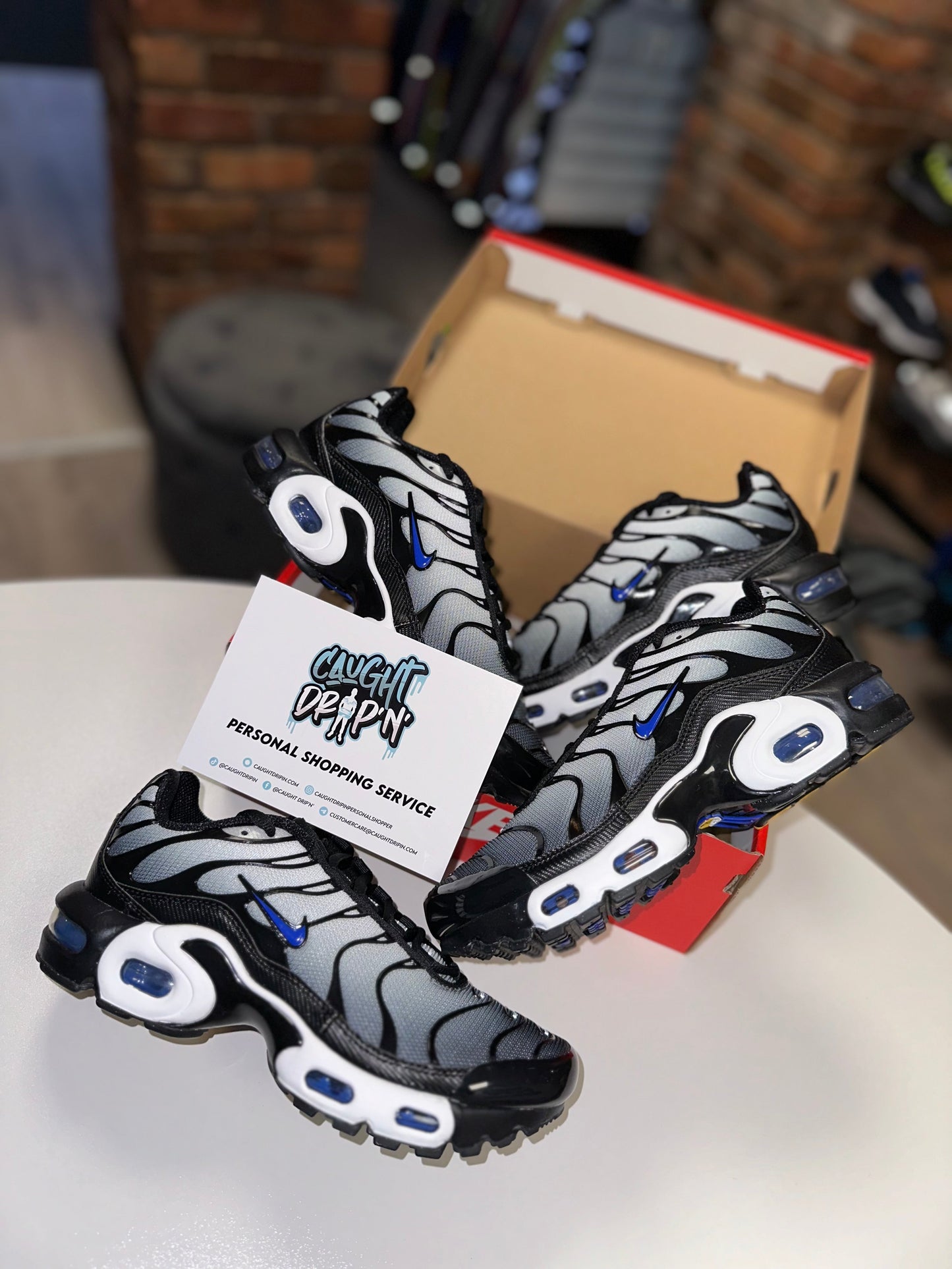 Nike Air Max Plus TN Black Smoke | Racer Blue GS 2023