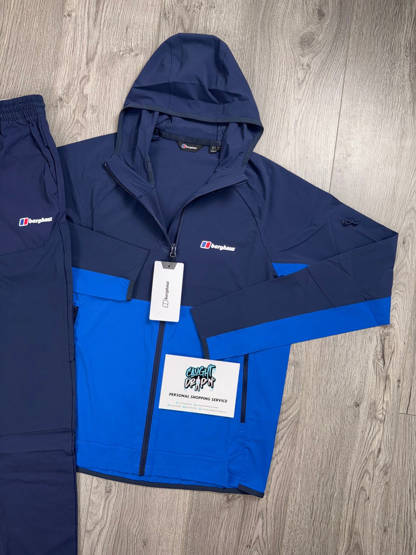 Berghaus Theran Full Zip Obsidian | Royal Blue Tracksuit