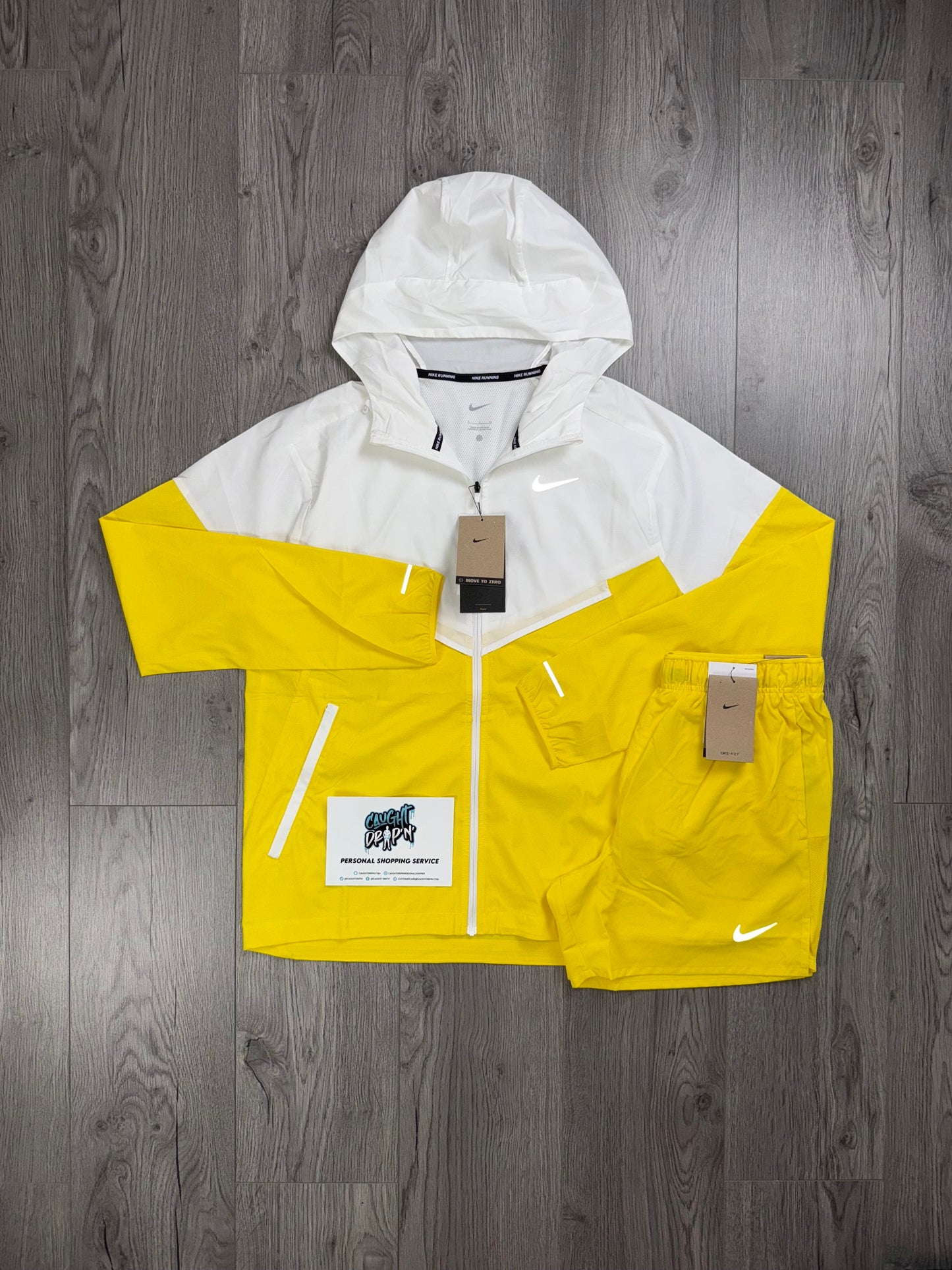 Nike Windrunner Lightening Yellow | White Set
