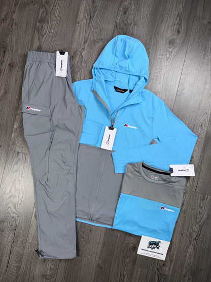 Berghaus 3 Piece Theran Light Grey | Baby Blue Tracksuit