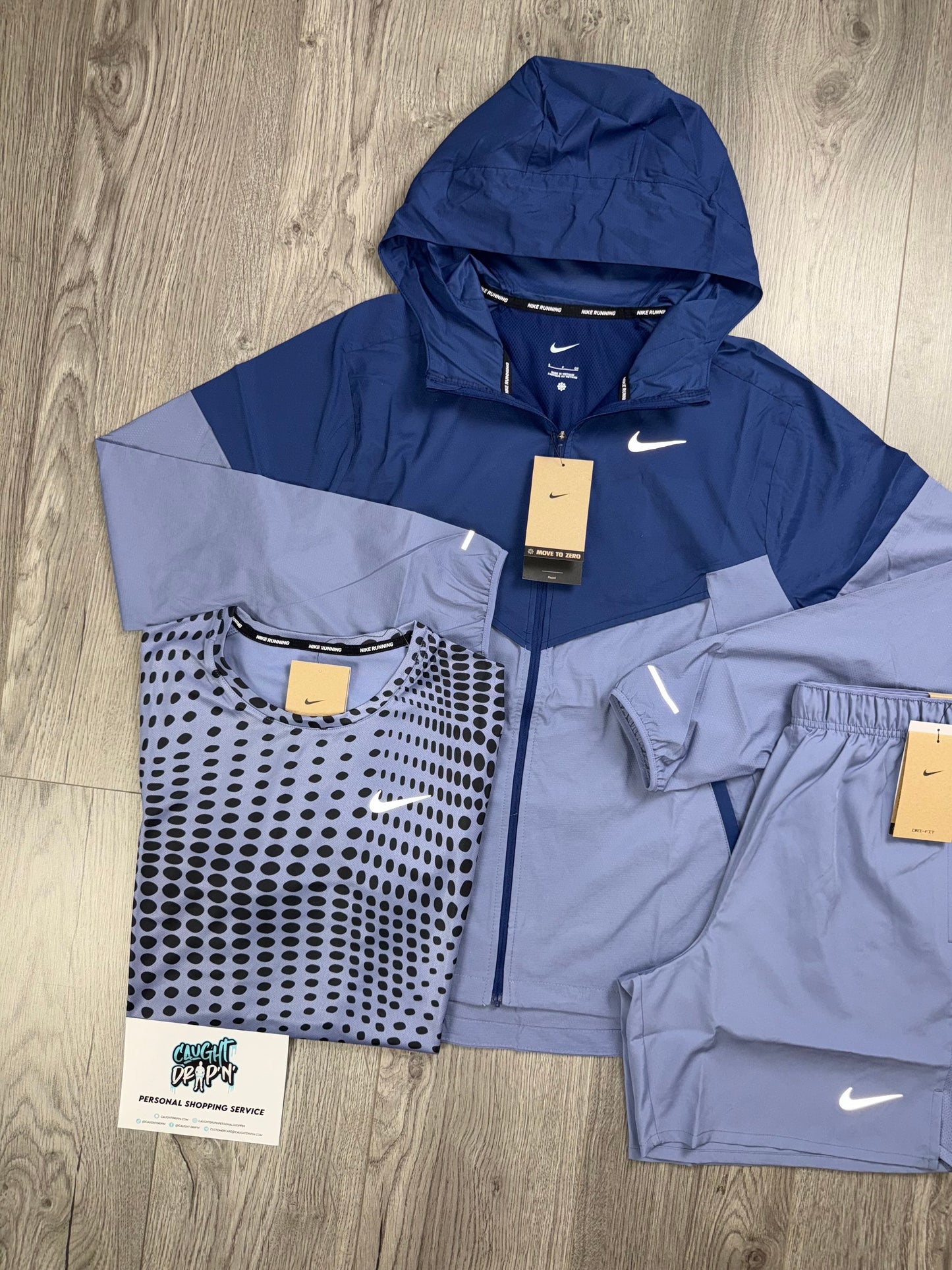 Nike 3 Piece Windrunner Navy | Indigo Set