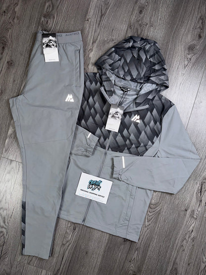 Montirex Old Season Charge Windrunner Tracksuit Two Tone Grey