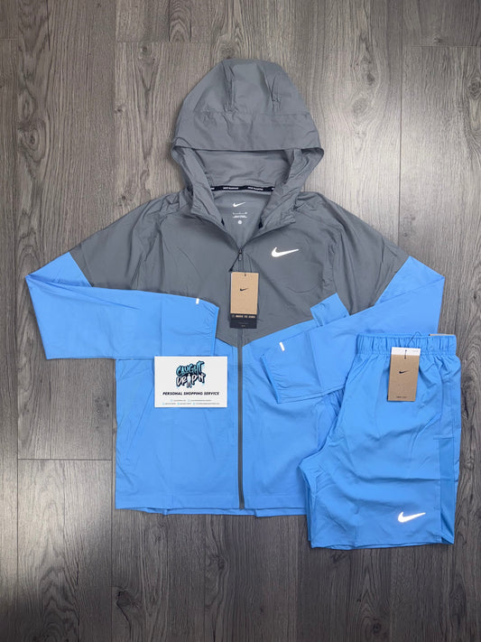 Nike Windrunner Cool Grey | University Blue Set