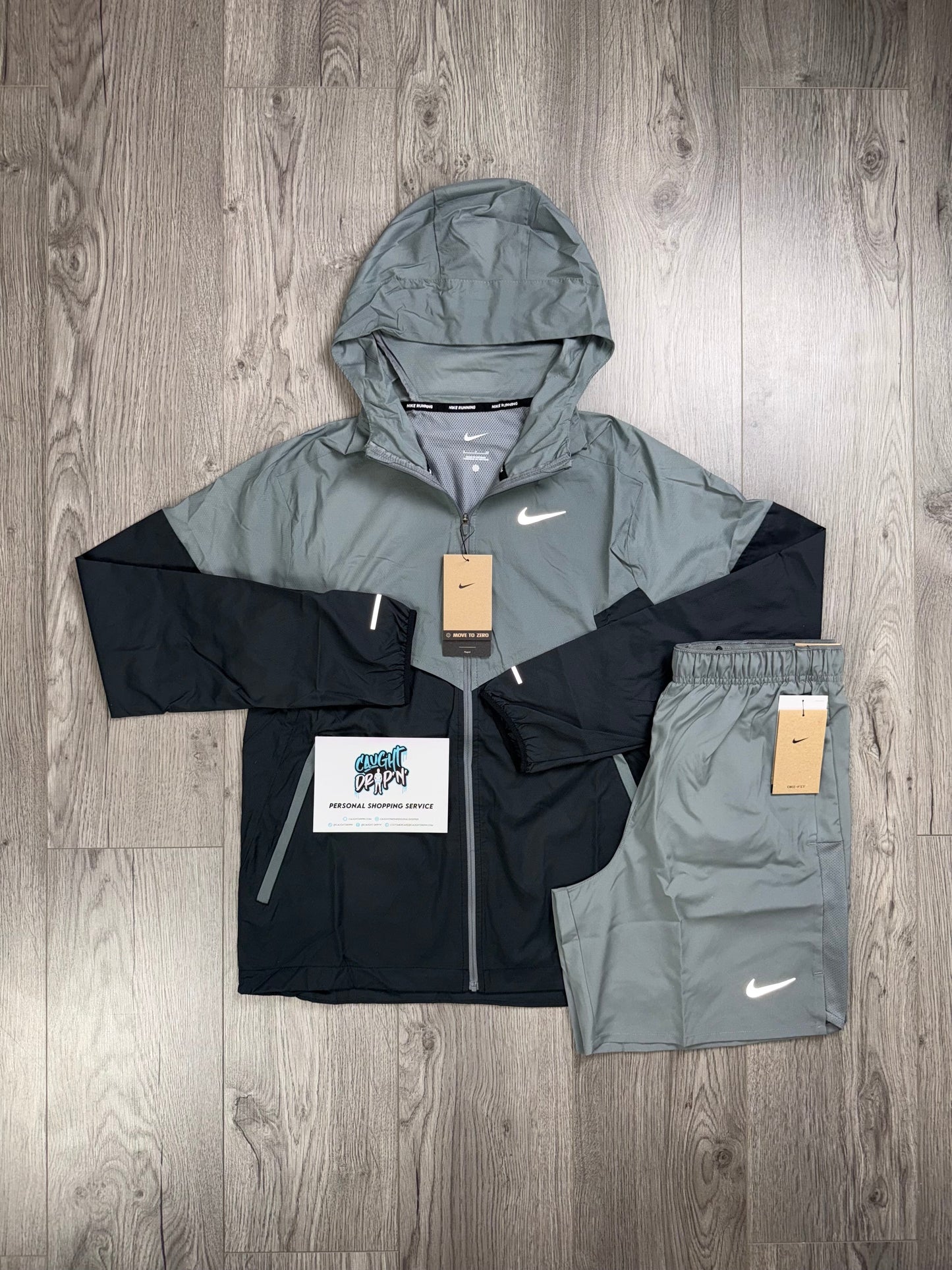 Nike Windrunner Smoke Grey | Black Set