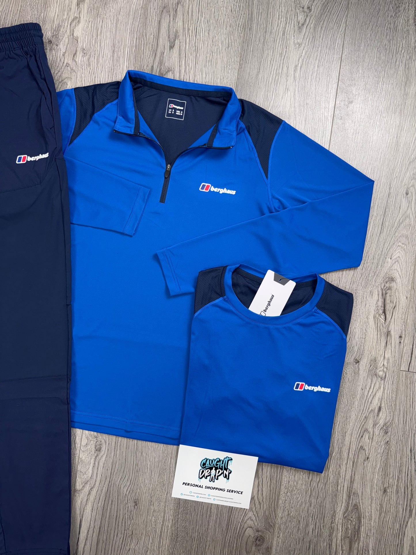 Berghaus 3 Piece Half Zip Obsidian | Royal Blue Tracksuit