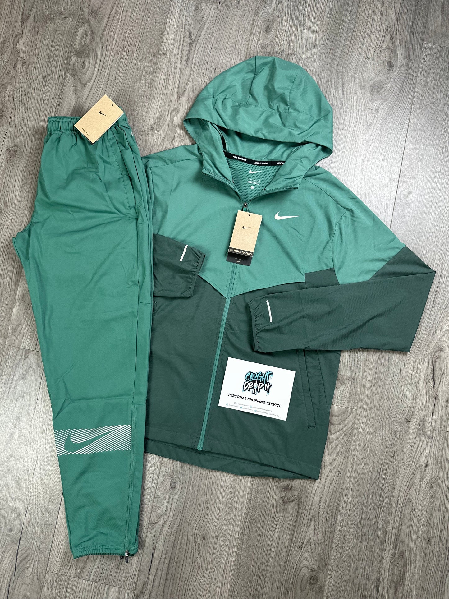 Nike Woven Performance Windrunner Tracksuit Green