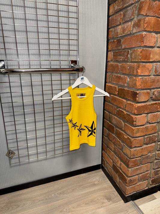 Women’s Corteiz Alcatraz Starz Tank Top Yellow