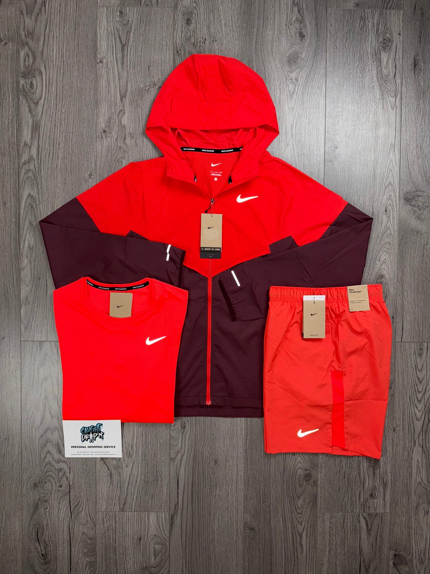Nike 3 Piece Windrunner Crimson Red | Beetroot Set